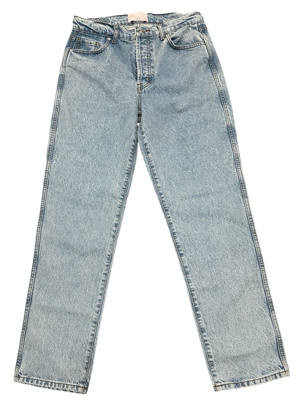 Revice Denim Venus Straight High Rise Jeans Light Wash Size 30